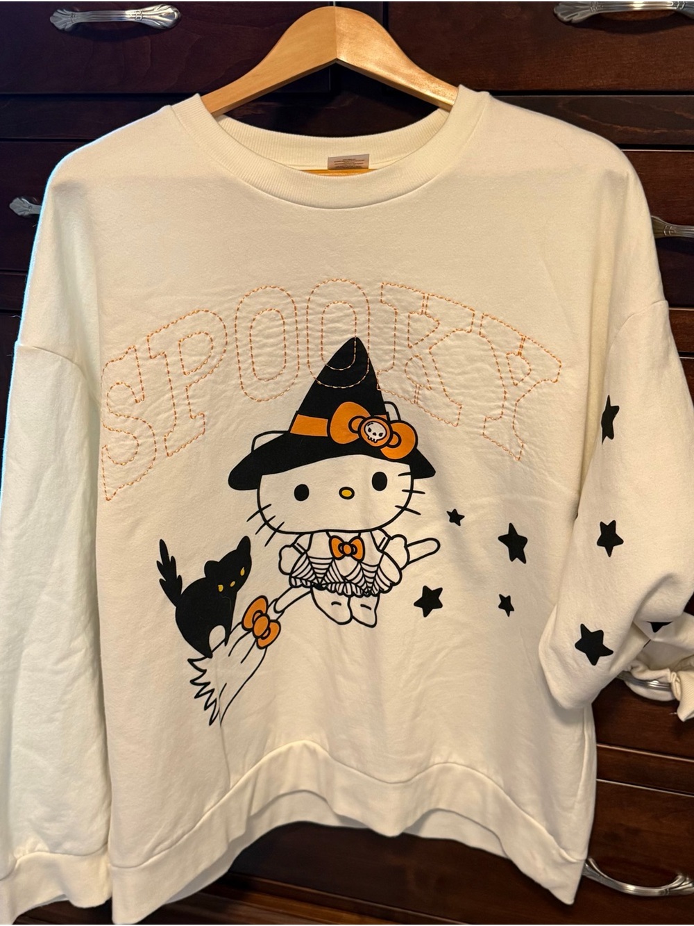 Hello Kitty Off-White Halloween Crewneck Sweatshirt
